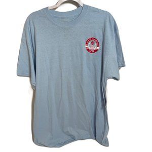 Love & Pineapples XL 100% T-Shirt Light Blue